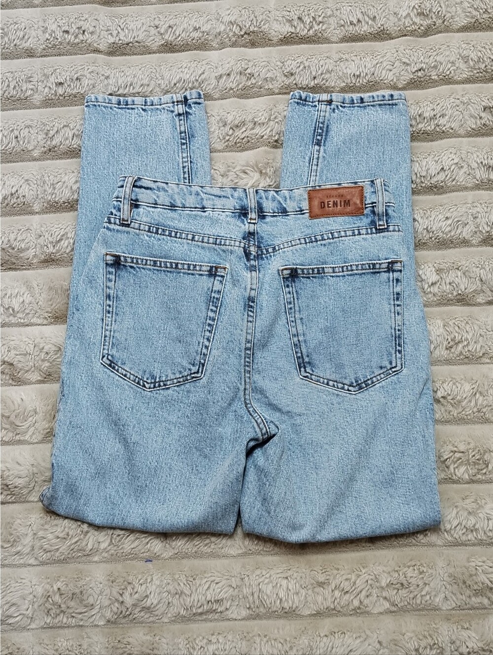 Sezane Brut Sexy "Washed" Women's 36 (25" Waist) Light Wash Minimalist French - Picture 13 of 14